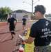 Recruiting Sub-Station Austin South visits Crockett High School