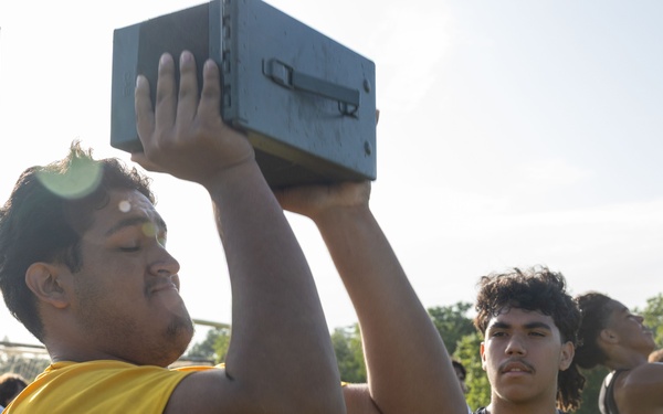 Recruiting Sub-Station Austin South visits Crockett High School