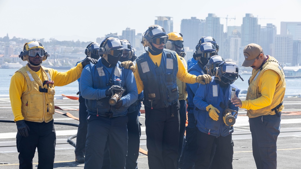 USS Theodore Roosevelt Crash and Salvage Drill
