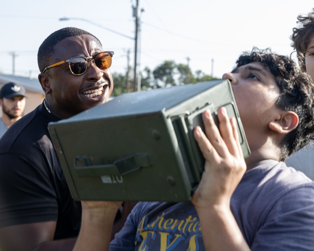 Recruiting Sub-Station Austin South visits Crockett High School