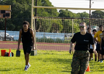Recruiting Sub-Station Austin South visits Crockett High School