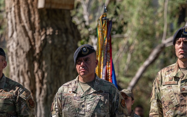 377th Security Forces Squadron Change of Command Official Party.