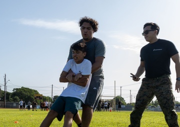 Recruiting Sub-Station Austin South visits Crockett High School