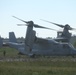 U.S. Marines disembark and offload equipment from an MV-22 Osprey ‘jump’ combat operations center event during Atlantic Alliance 25 (AA25)