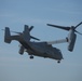 U.S. Marines disembark and offload equipment from an MV-22 Osprey ‘jump’ combat operations center event during Atlantic Alliance 25 (AA25)