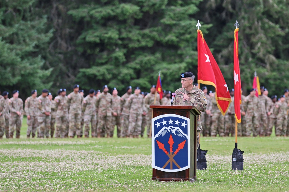 593d Corps Sustainment Command Change of Command