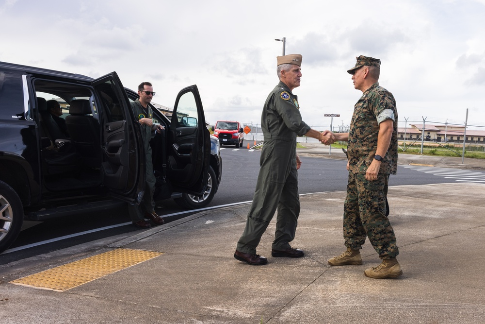 U.S. Navy Admiral Stephen Koehler visits Camp Blaz