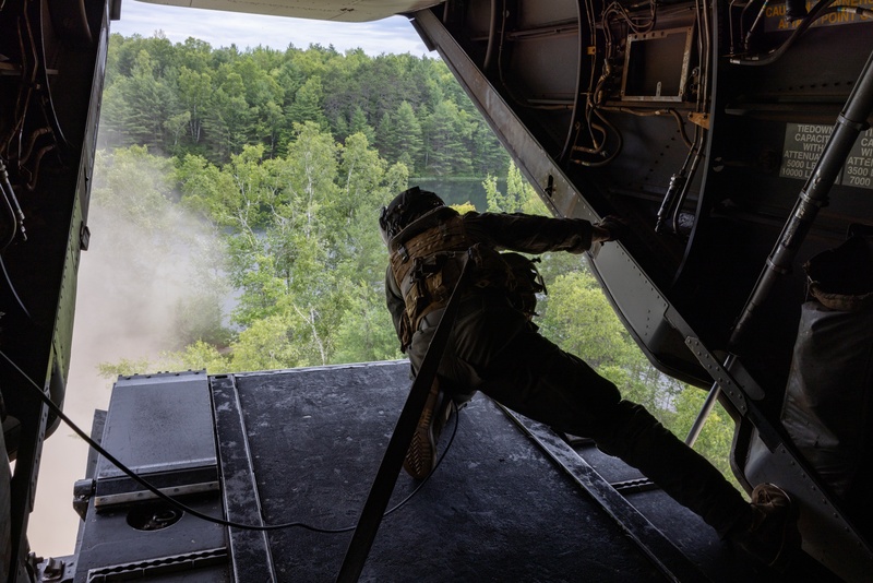 U.S. Marines with VMM-162 transport Marines with 1st Battalion, 25th Marines during Atlantic Alliance 2025