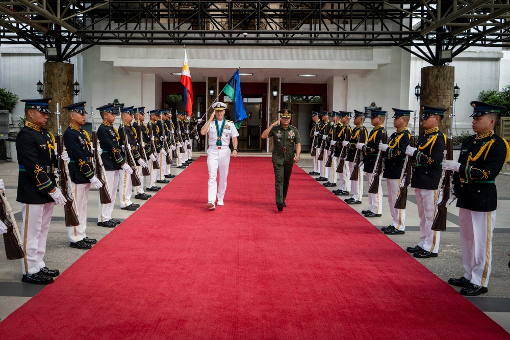 COMPACFLT Visits Camp Aguinaldo in Manila, Philippines