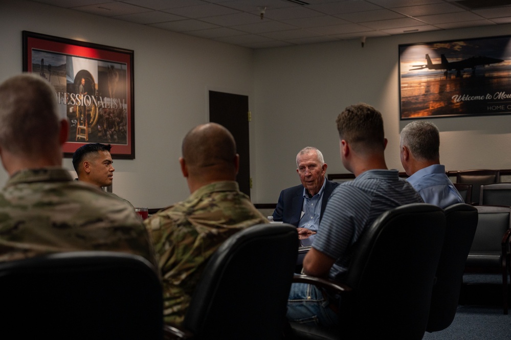 Brig. Gen. Pruden MHAFB Visit