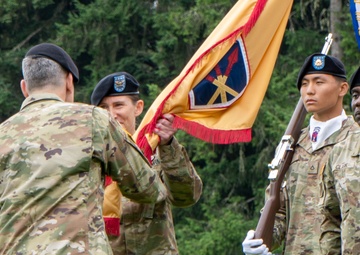 593rd Corps Sustainment Command's Change of Command ceremony
