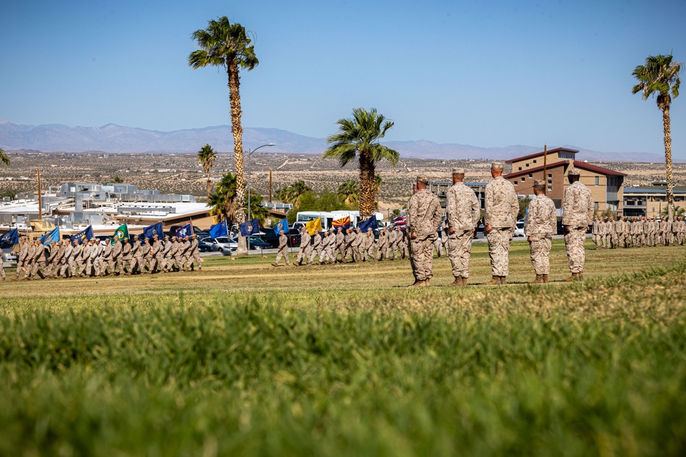 3rd Battalion, 11th Marine Regiment conducts a Change of Command Ceremony