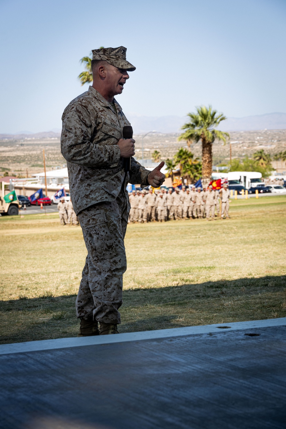 3rd Battalion, 11th Marine Regiment conducts a Change of Command Ceremony