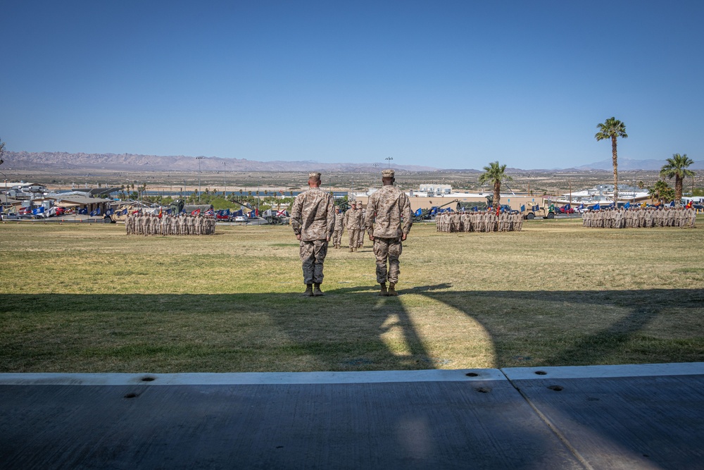 3rd Battalion, 11th Marine Regiment conducts a Change of Command Ceremony