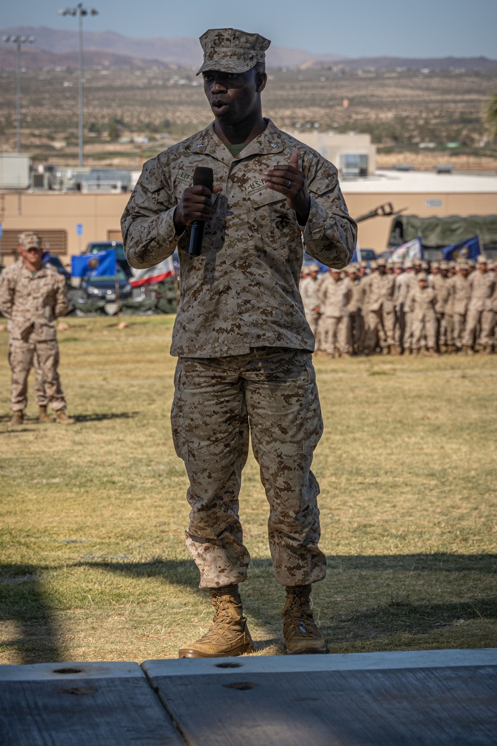 3rd Battalion, 11th Marine Regiment conducts a Change of Command Ceremony