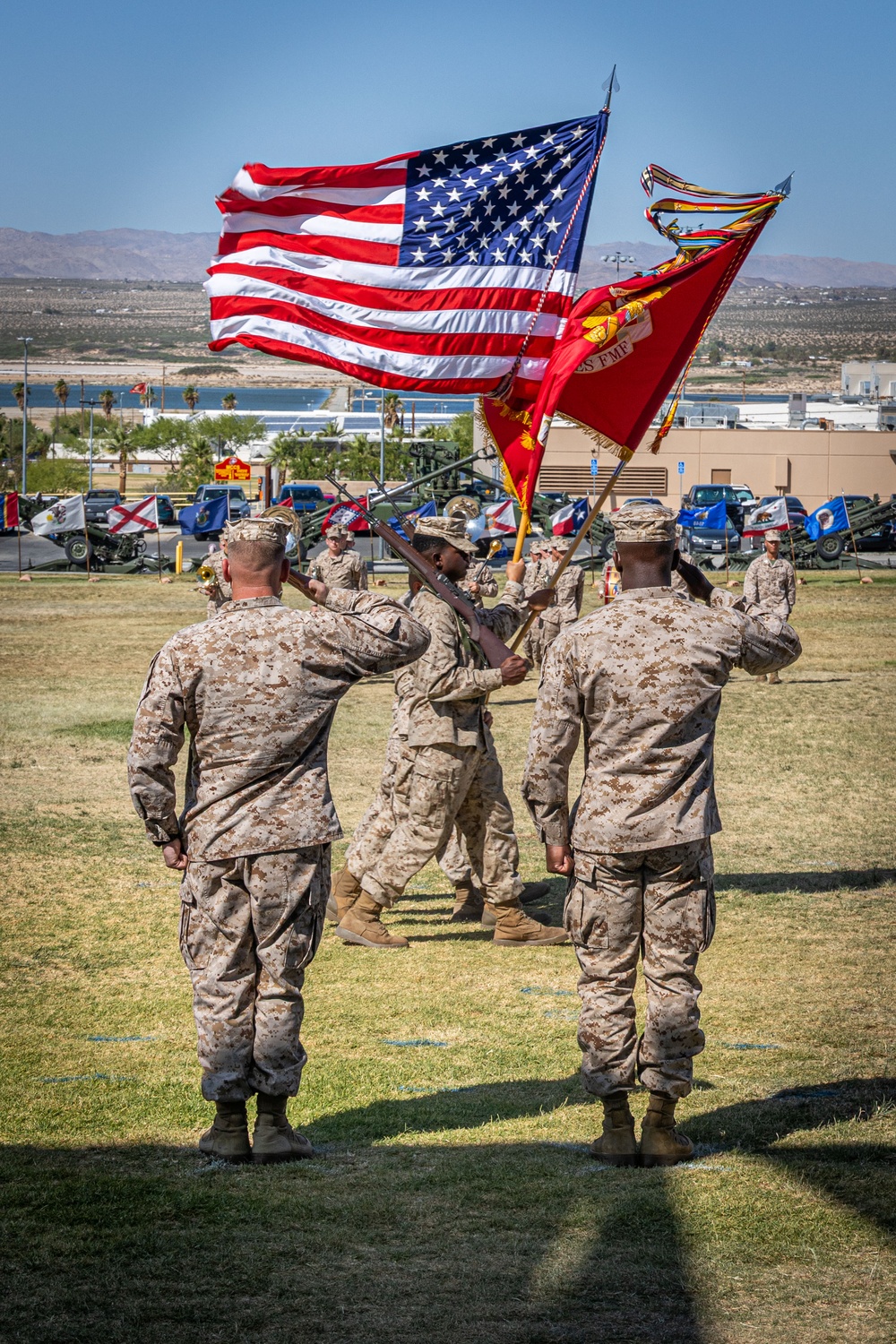 3rd Battalion, 11th Marine Regiment conducts a Change of Command Ceremony