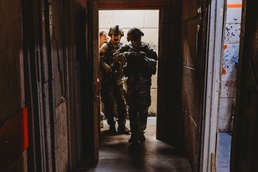 Bravo Company, 1-112 IN BN Conducts Training at Live Fire Shoot House Complex