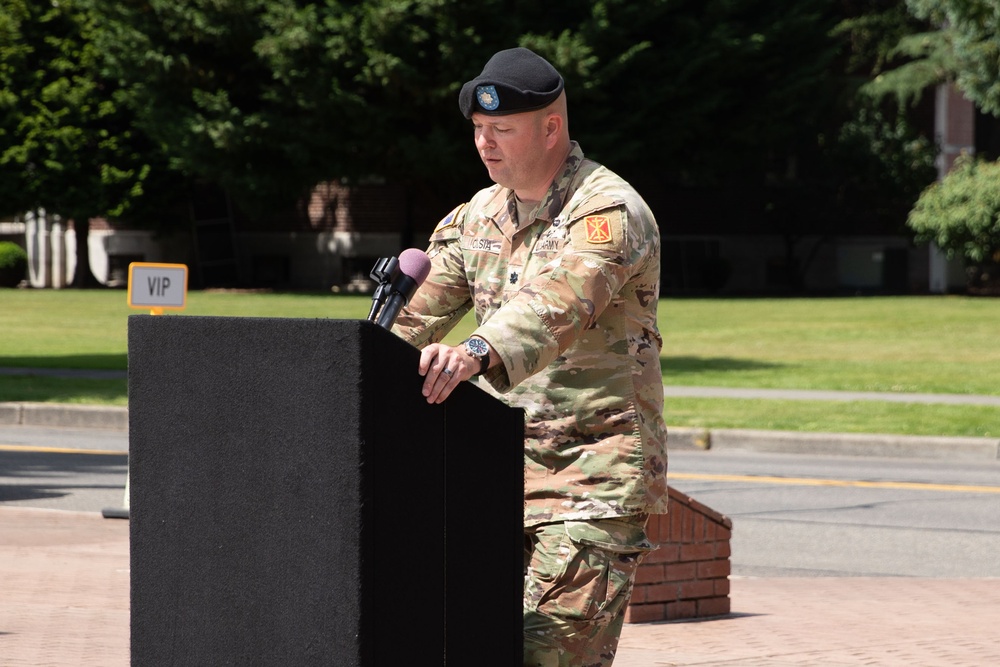 308th Brigade Support Battalion Change of Command