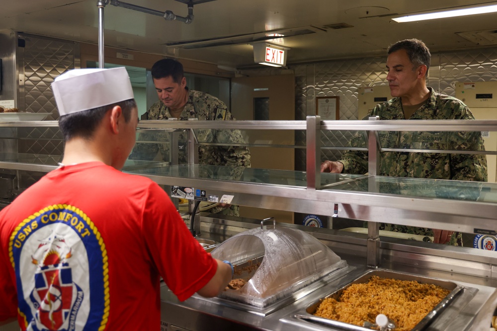 USNS Comfort Admiral Tour