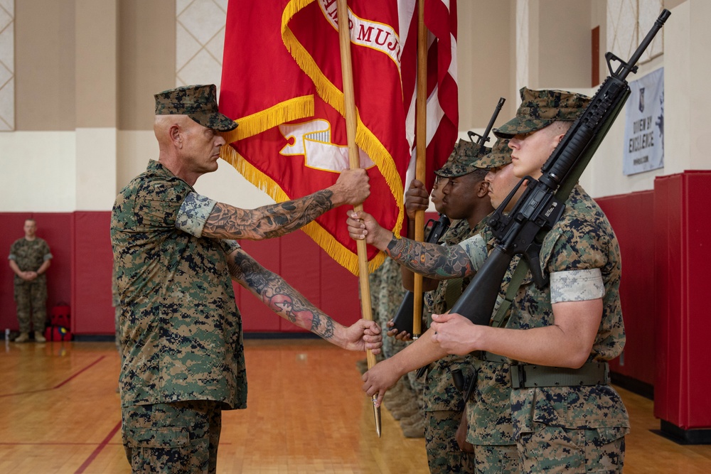 Camp Mujuk Change of Command Ceremony