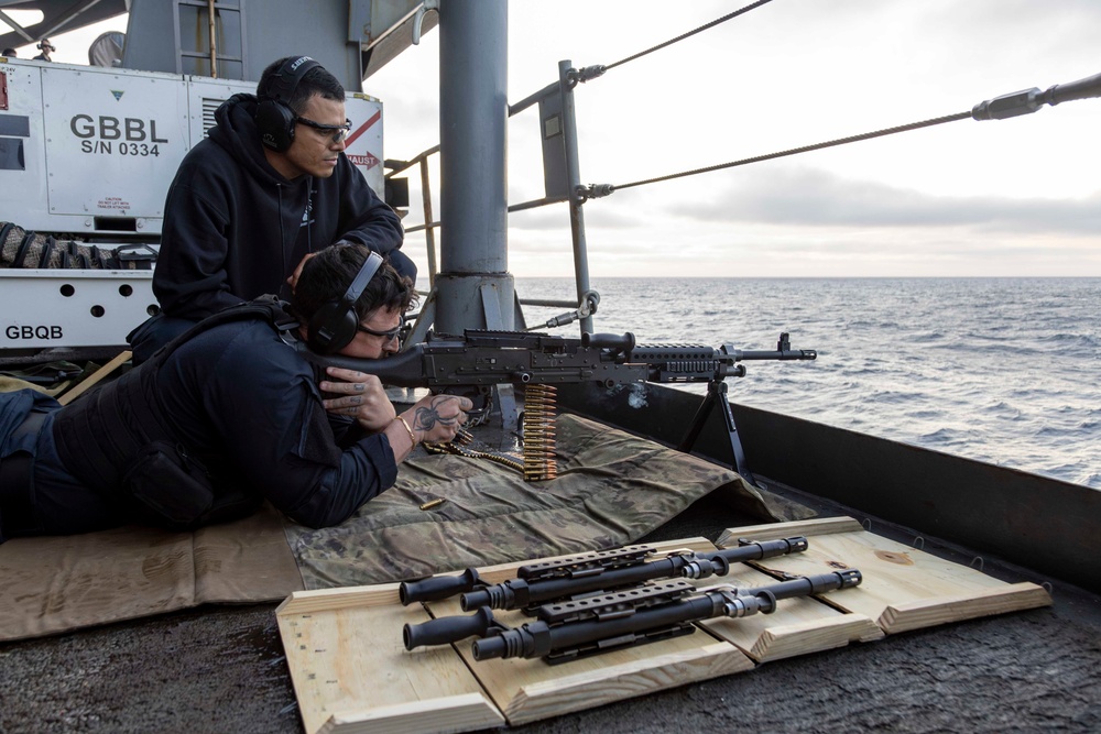 Abraham Lincoln conducts a live-fire exercise