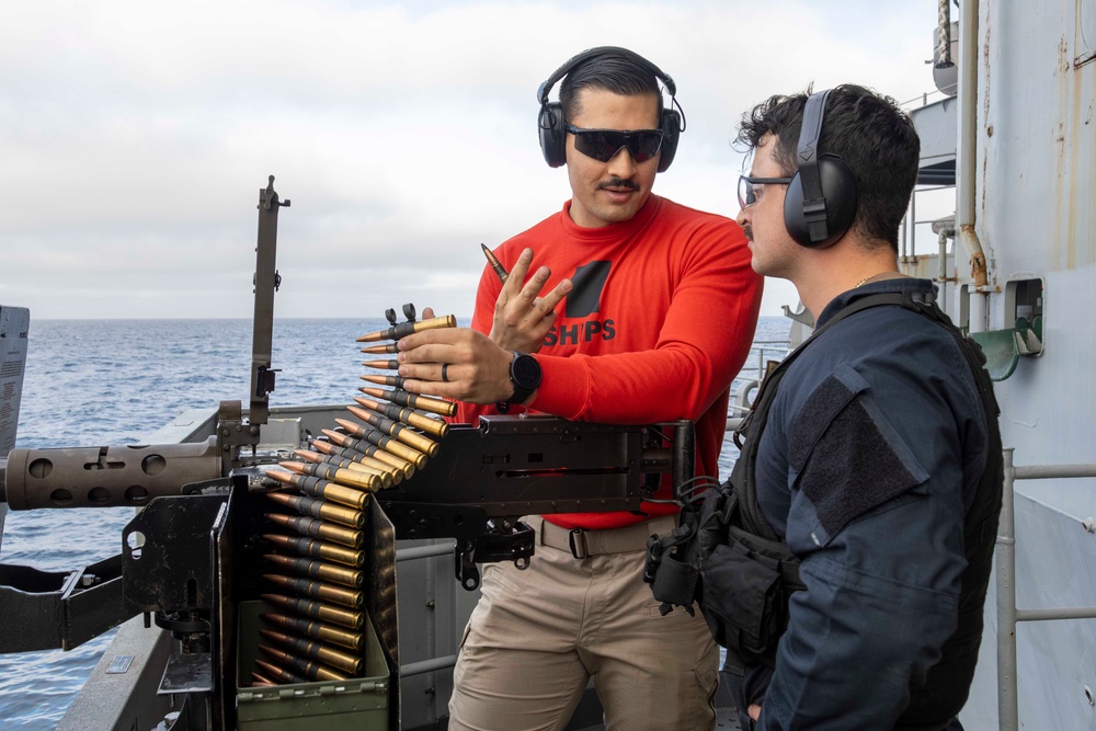 Abraham Lincoln conducts a live-fire exercise
