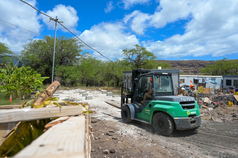 165th Civil Engineers nears completion of sustainable housing project in Hawaii