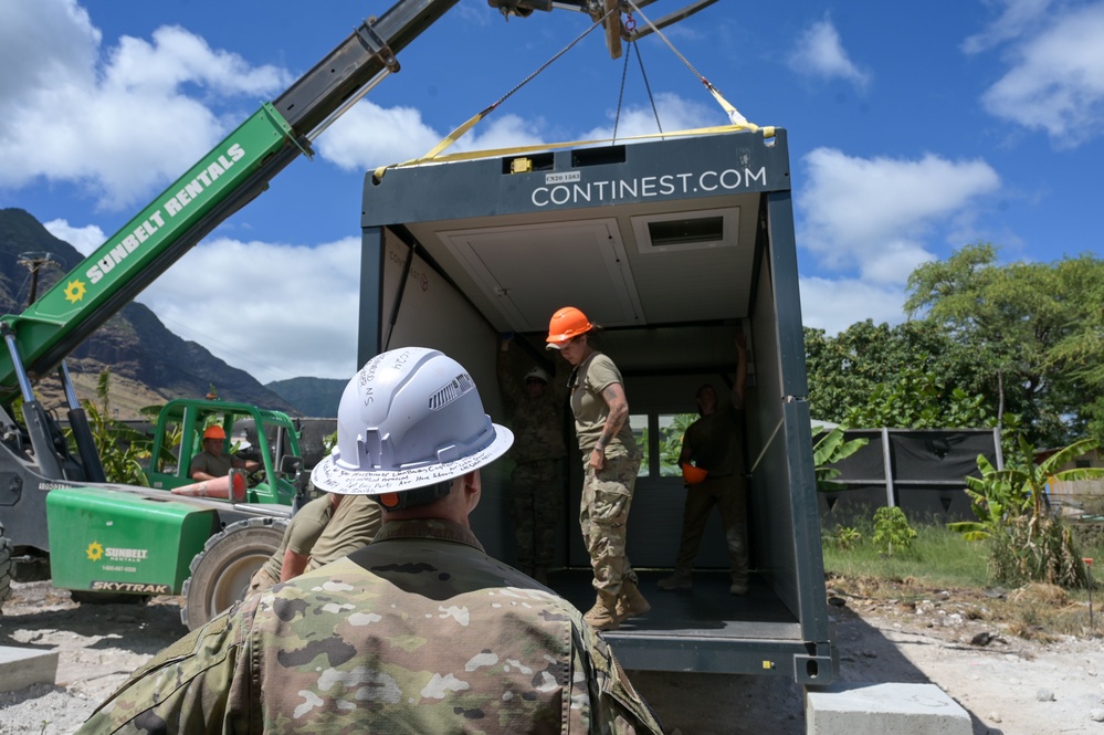 165th Civil Engineers nears completion of sustainable housing project in Hawaii