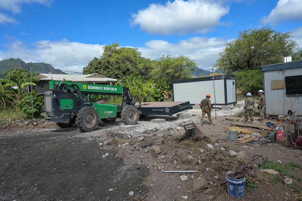165th Civil Engineers nears completion of sustainable housing project in Hawaii
