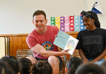Sailors Share Story Time with Local School Children