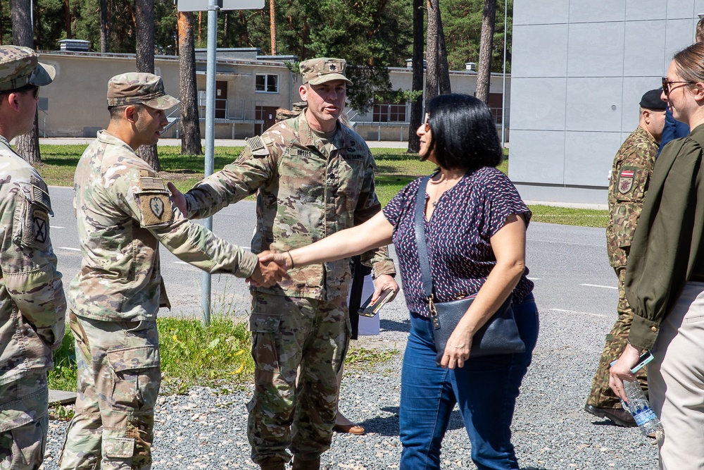 Congressional Staff Delegation visits Camp Ādaži