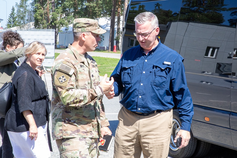 Congressional Staff Delegation visits Camp Ādaži