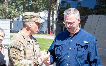 Congressional Staff Delegation visits Camp Ādaži