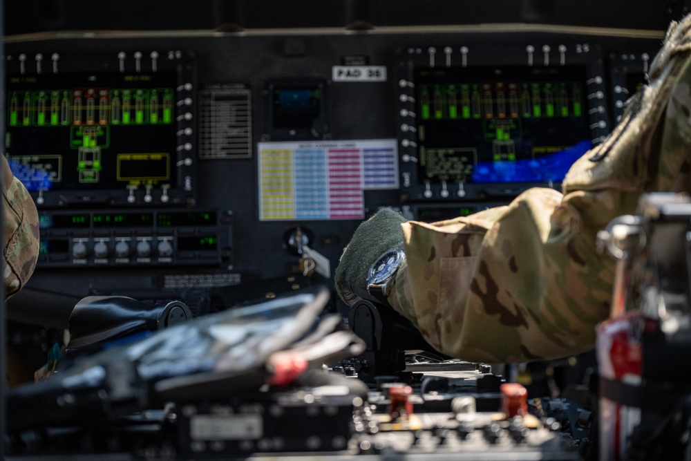 1-214 CAB take &quot;Final Flight&quot; over Southern Germany before Change of Command