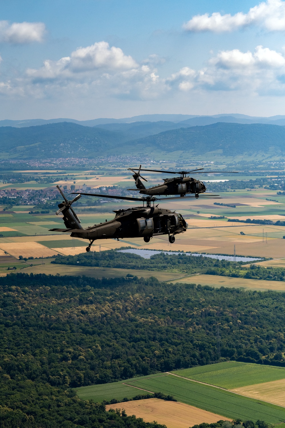 1-214 CAB take "Final Flight" over Southern Germany before Change of Command
