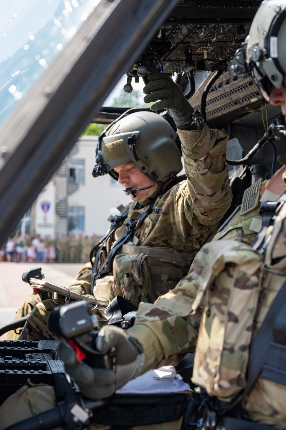 1-214 CAB take &quot;Final Flight&quot; over Southern Germany before Change of Command