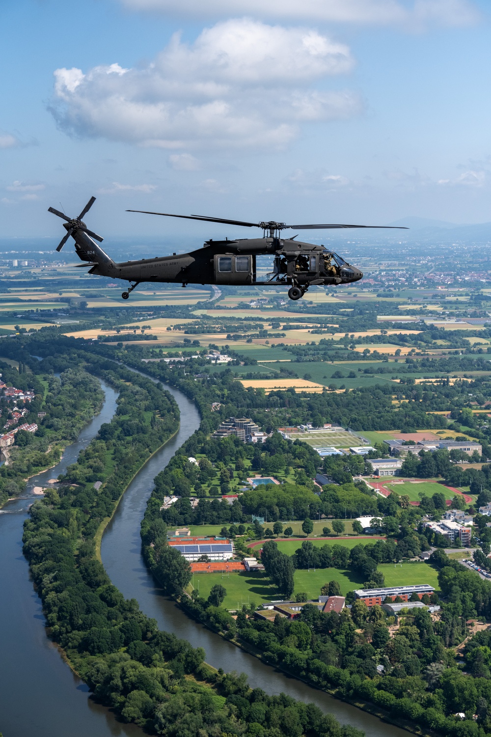 1-214 CAB take &quot;Final Flight&quot; over Southern Germany before Change of Command