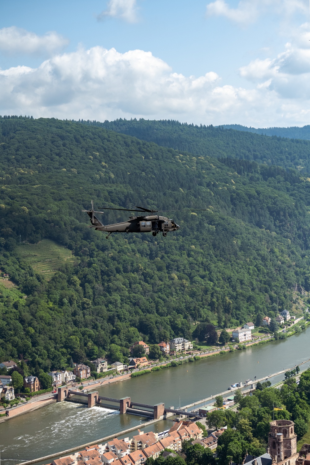 1-214 CAB take &quot;Final Flight&quot; over Southern Germany before Change of Command