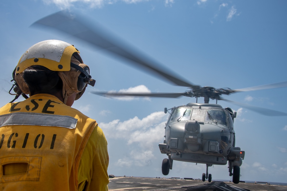 USS Gridley Flight Operations