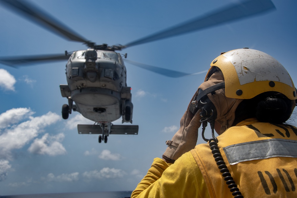 USS Gridley Flight Operations