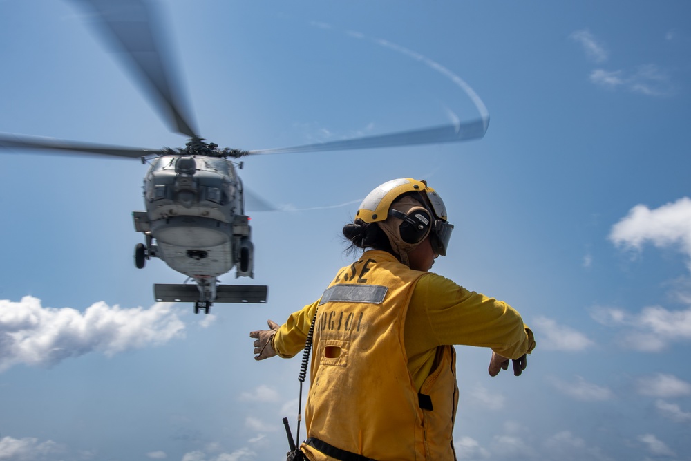 USS Gridley Flight Operations
