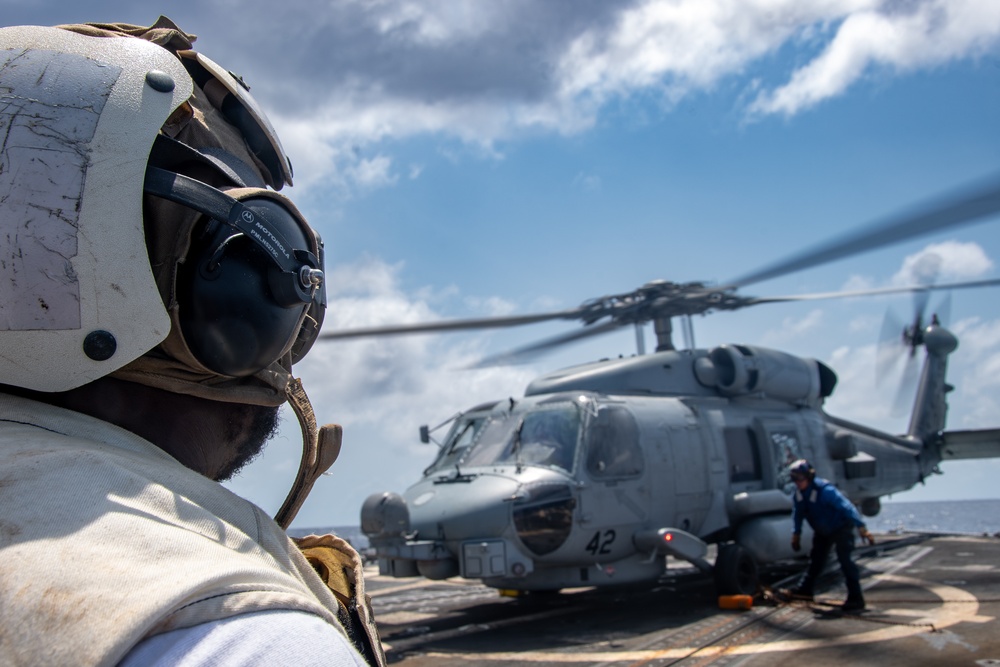 USS Gridley Flight Operations