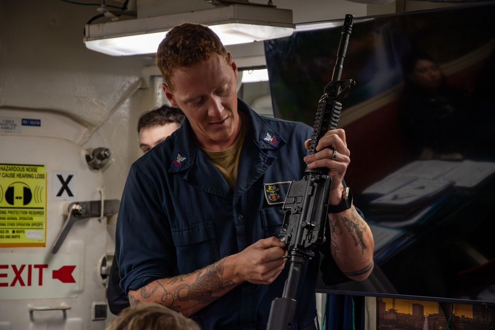USS Gridley Weapons Familiarization
