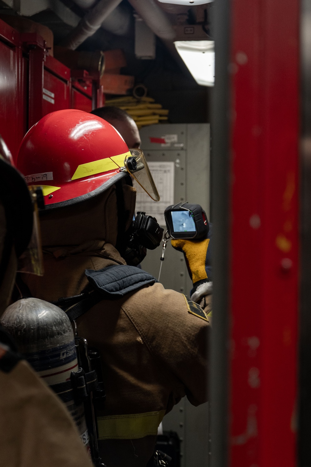 USS Gridley Damage Control Drill