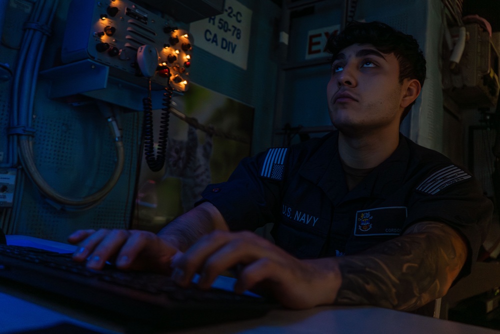 USS Gridley Sonar Operations