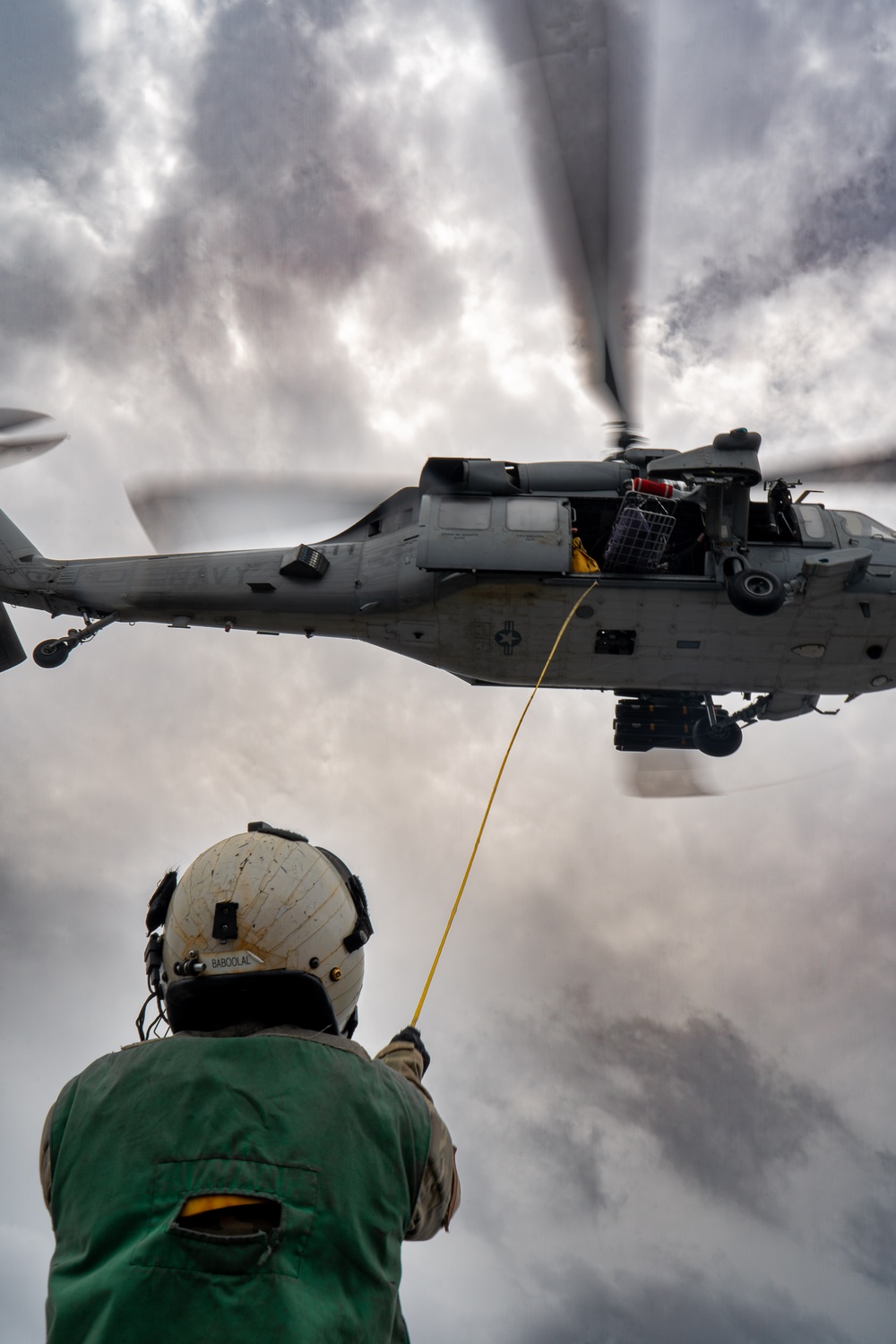 USS Gridley Vertical Replenishment