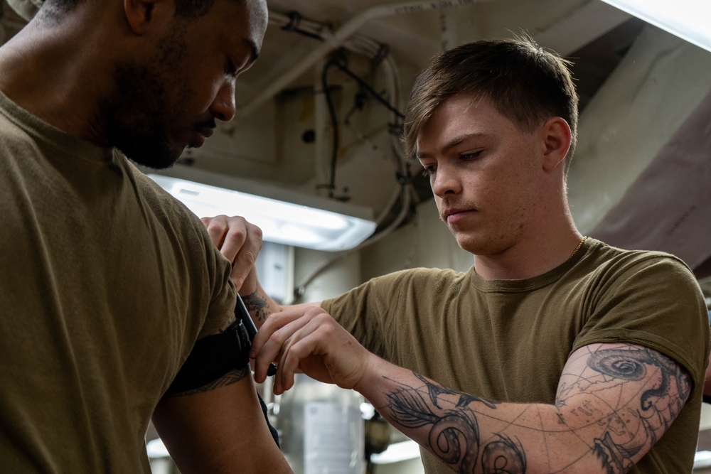 USS Gridley TCCC Training