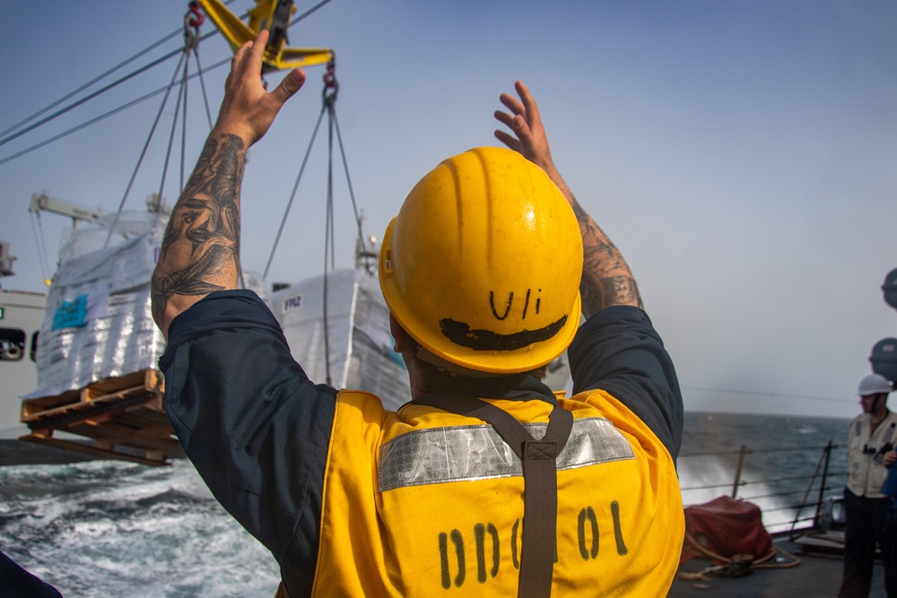 USS Gridley Underway Replenishment