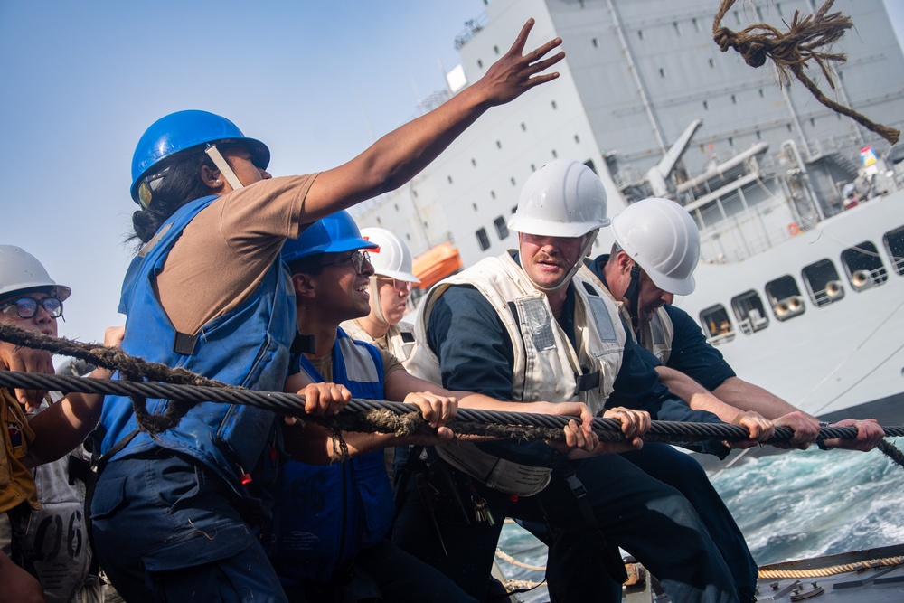 USS Gridley Underway Replenishment