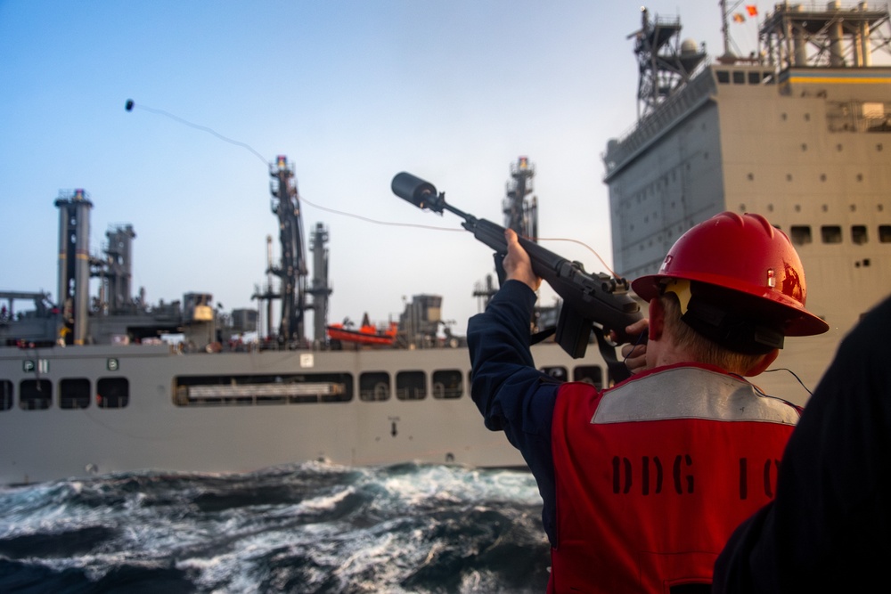 USS Gridley Underway Replenishment